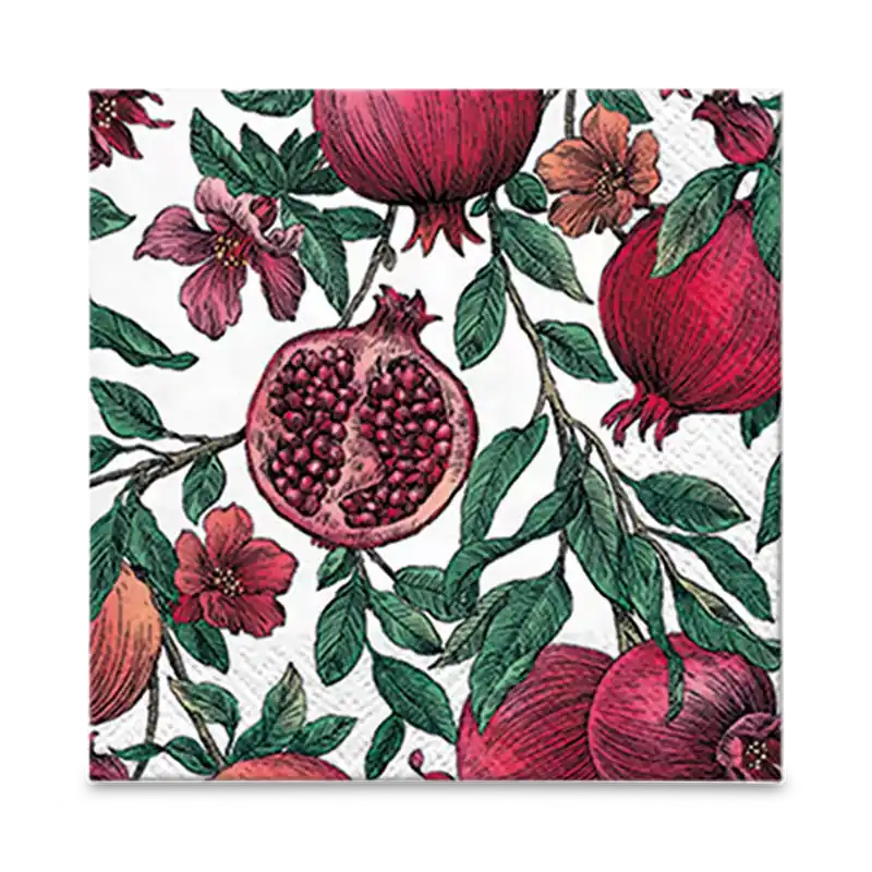 S/20 Serviet GRANADES Granaatappel Rood