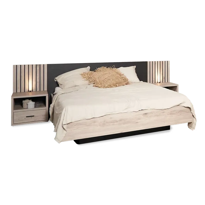 Bedset SANTIAGO incl. 2 nachttafels 140x200