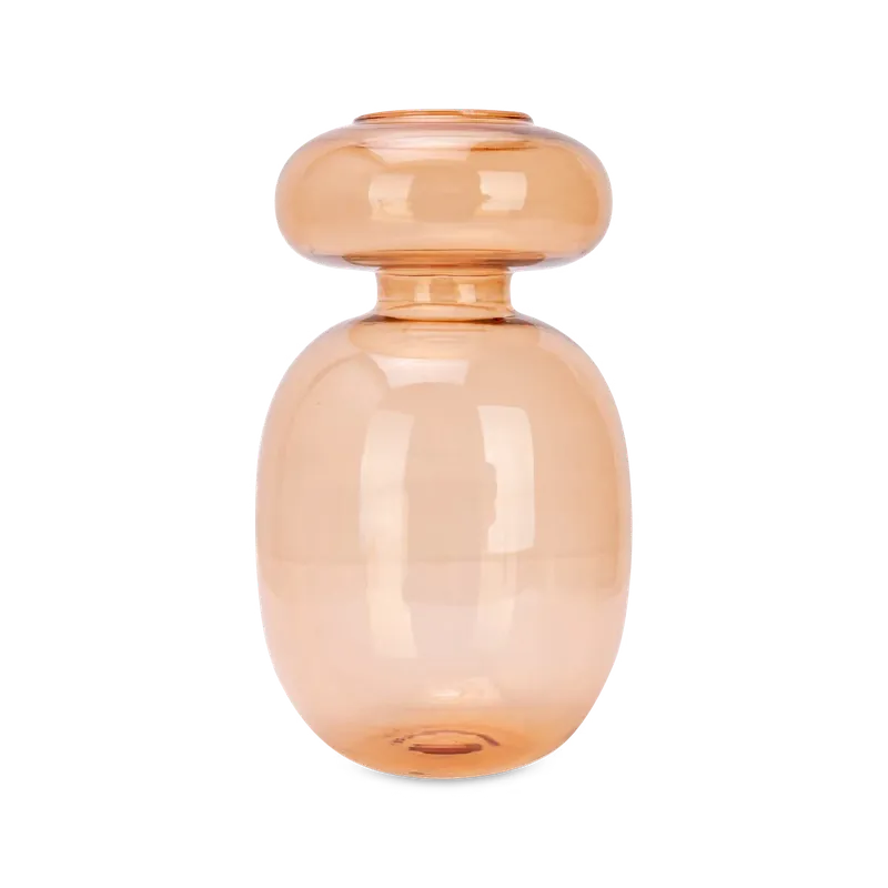 Vaasje THETA Glas Taupe