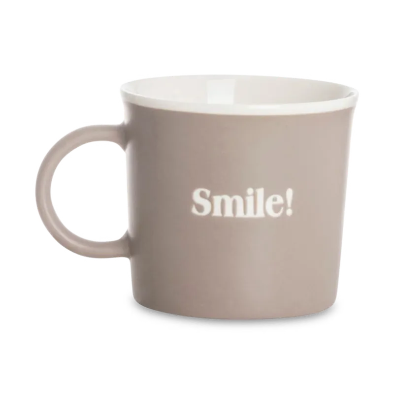 Mok SMILE! 310ml Pors. Taupe