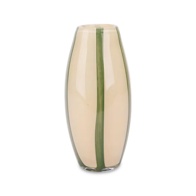 Vaas STRIPY L Strepen Glas Beige/Groen