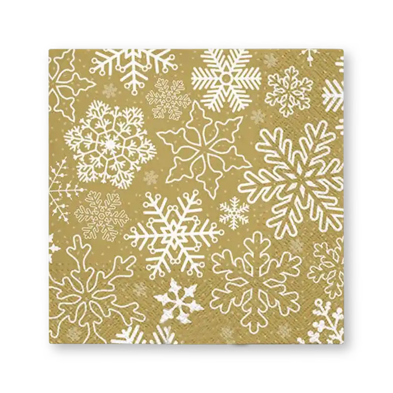 Serviet FLOCONS S/20 Goud/Wit