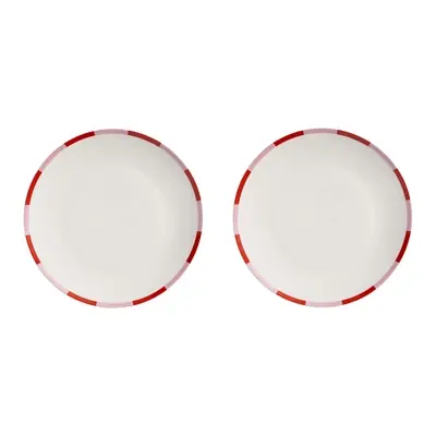 &k amsterdam Bliss Bord Ø 27 cm - Roze - Set van 2