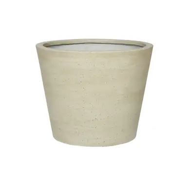 Pottery Pots Bucket M Bloempot Beige Washed Cement and Stone 49,5 x 40 cm