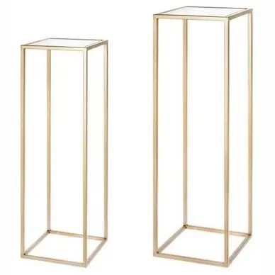 Riverdale Amaro Plantentafel Goud 90 cm set van 2