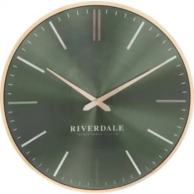 Riverdale Milena Wandklok Oyster Green 30 cm
