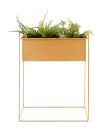 PT Living Essence Straight Plantenbak Ochre Yellow Iron Set van 2