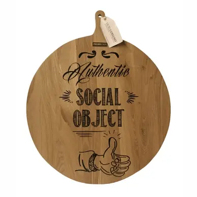Dutchdeluxes Round Typographic Foodplatter Social Object