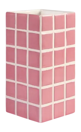 &k amsterdam Tile Vaas - Pink