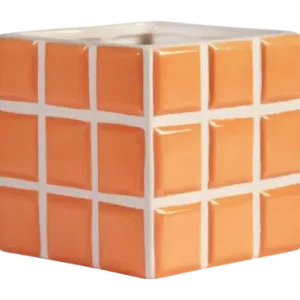 &k amsterdam Tile Bloempot - Peach