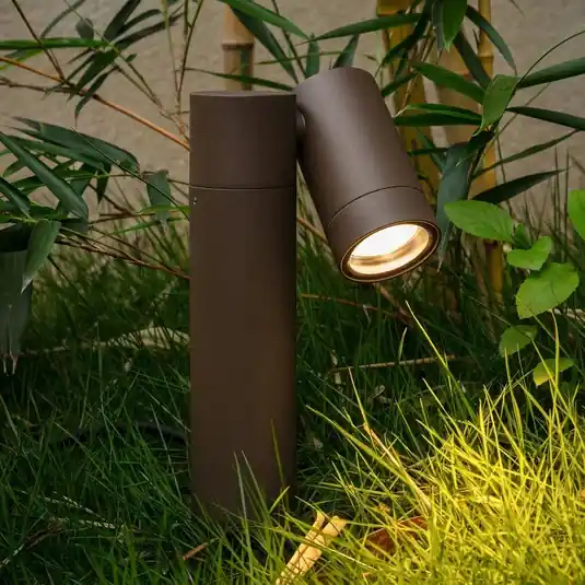 PRIOS prikspot Tulimar, 1-lamp, roestkleurig, IP65