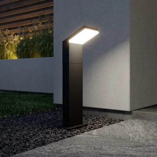 Arcchio LED tuinpadverlichting Yolena, 60 cm, antraciet, aluminium