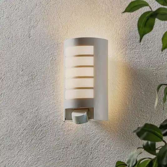 STEINEL L 12 S buitenwandlamp met sensor, zilver