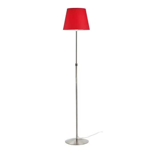 Aluminor Store vloerlamp, alu/rood