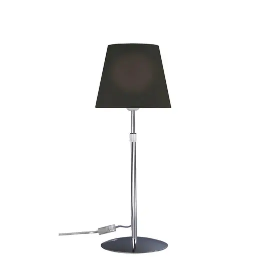 Aluminor Store tafellamp, chroom/zwart