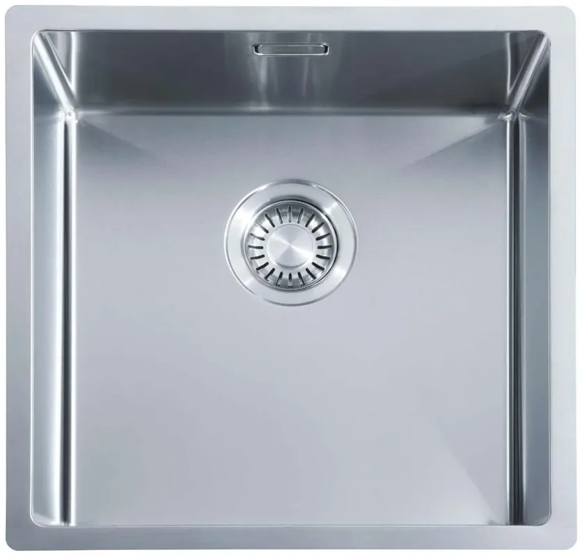 ABK Bingara 40fvi rvs spoelbak 40x40cm vlakinbouw onderbouw en opbouw BIN40FVI