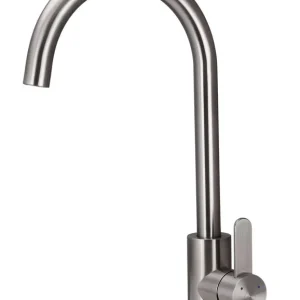 Aquanello Forma RVS Eenhendel Keukenmengkraan Ronde Uitloop SS-1002-FM